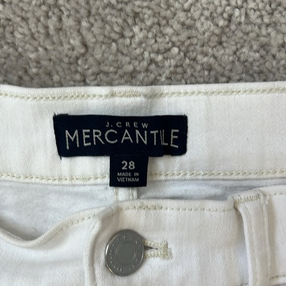 Women's J. Crew light cream color Denim Shorts size 28 - Picture 4 of 7